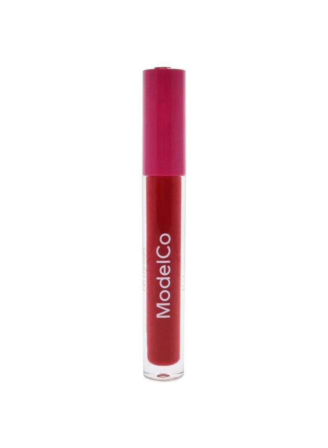 ModelCo Lip Lacquer - High-Pigment, Long-Wear Color - Non-Sticky, Comfortable Finish - Instantly Plumps Lips - Provides All-Day Moisture - Lips Feel Soft, Supple, And Kissable - Iconic Red - 0.17 Oz - Image 2