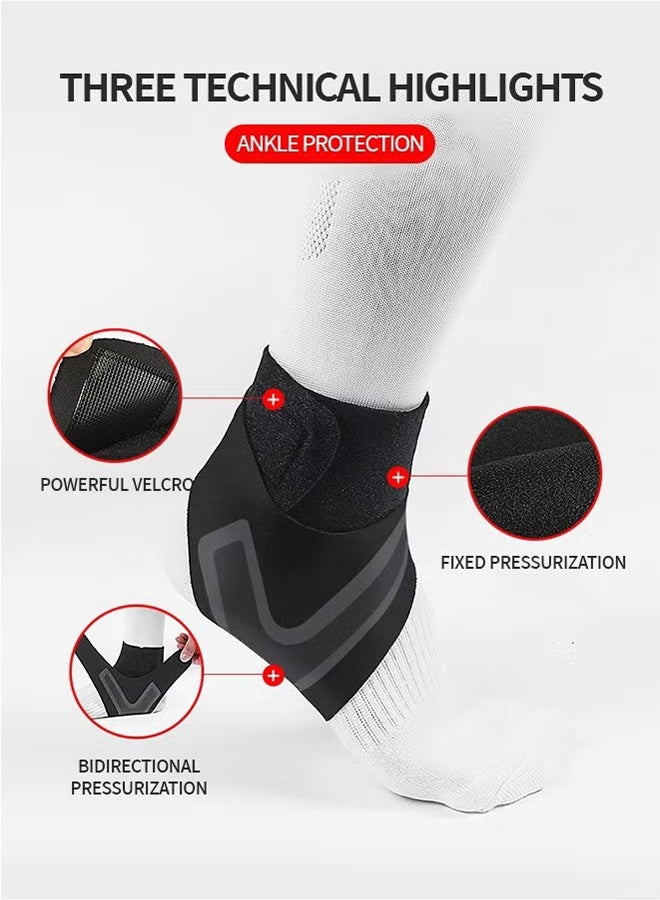 زوج مشبك المشبك القابل للضبط، تخفيف الالتواء الصغير والألم المشترك، مشبك المشبك الانضغاطي، دعم المشبك الرياضي الرقيق والخفيف الأسود -L. - Image 3