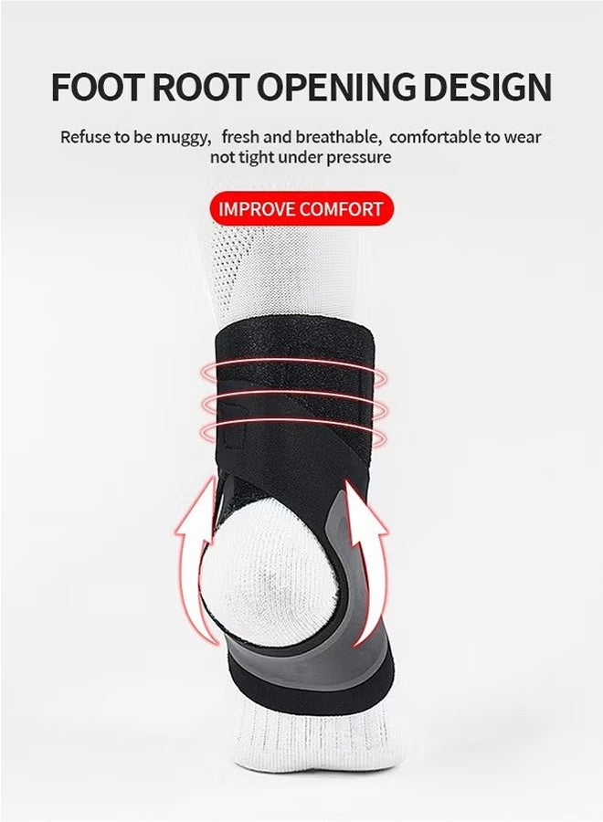 زوج مشبك المشبك القابل للضبط، تخفيف الالتواء الصغير والألم المشترك، مشبك المشبك الانضغاطي، دعم المشبك الرياضي الرقيق والخفيف الأسود -L. - Image 4