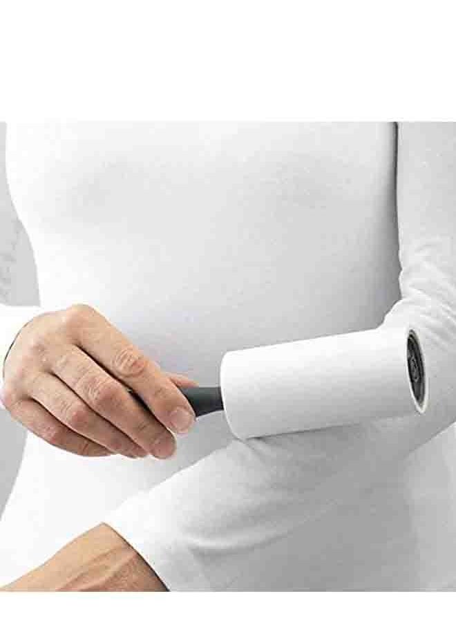 Adhesive roll to remove lint and pet hair from Luxon, dog and cat hair removal tool and lint from clothes, carpets, car seats, dust and dogs, durable handle (one handle and 4 refillable packs)