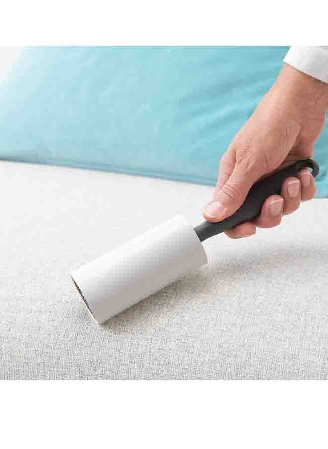 Adhesive roll to remove lint and pet hair from Luxon, dog and cat hair removal tool and lint from clothes, carpets, car seats, dust and dogs, durable handle (one handle and 4 refillable packs)