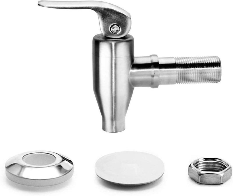 DOZYANT Beverage Dispenser Push Style Spigot,Stainless Steel Polished Finished, Water Dispenser Replacement Faucet, fits Berkey and Gravity Filter systems - Image 2