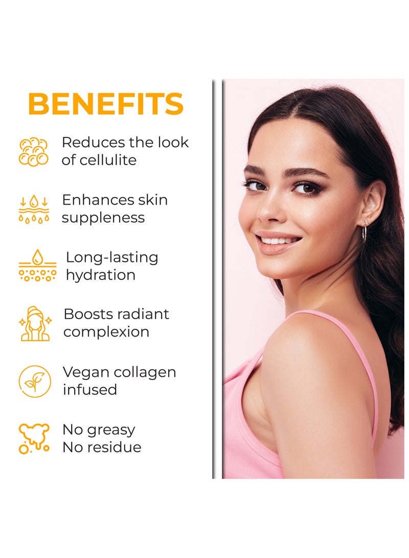 Jadole Naturals Anti-Cellulite Treatment Massage Oil 240ml, Firming, Toning, Smoothing & Moisturizing - Image 2