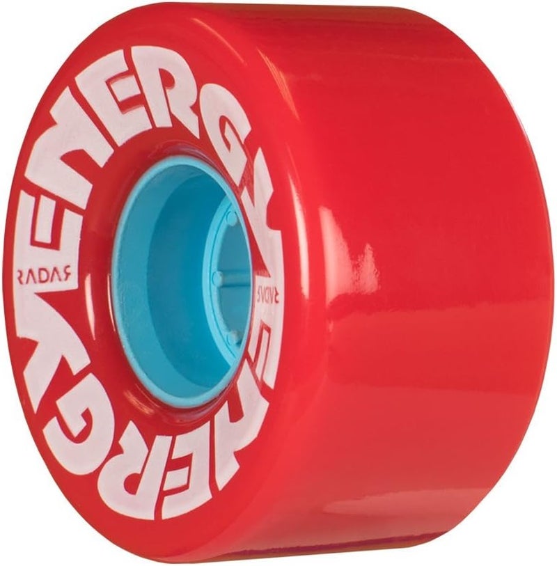 Riedell Radar Energy 57 - Roller Skate Wheels - 4 Pack of 78A 31mm x 57mm Quad Skate | Red - Image 1