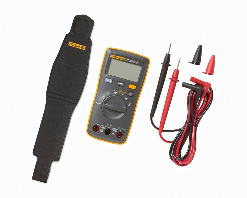 FLUKE Fluke 107 AC/DC Current Handheld Digital Multimeter by Fluke, Gray - Image 3