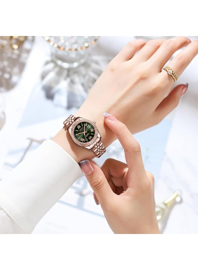 NIBOSI Women Watch Analog Quartz Stainless Steel Waterproof Classic Desiger Date Watches for Women - Image 3