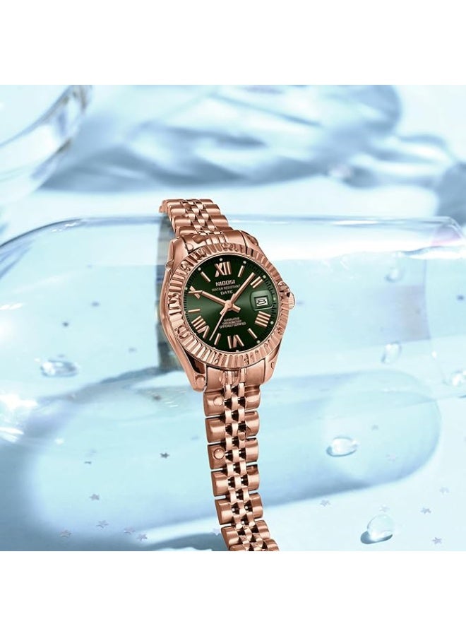 NIBOSI Women Watch Analog Quartz Stainless Steel Waterproof Classic Desiger Date Watches for Women - Image 4