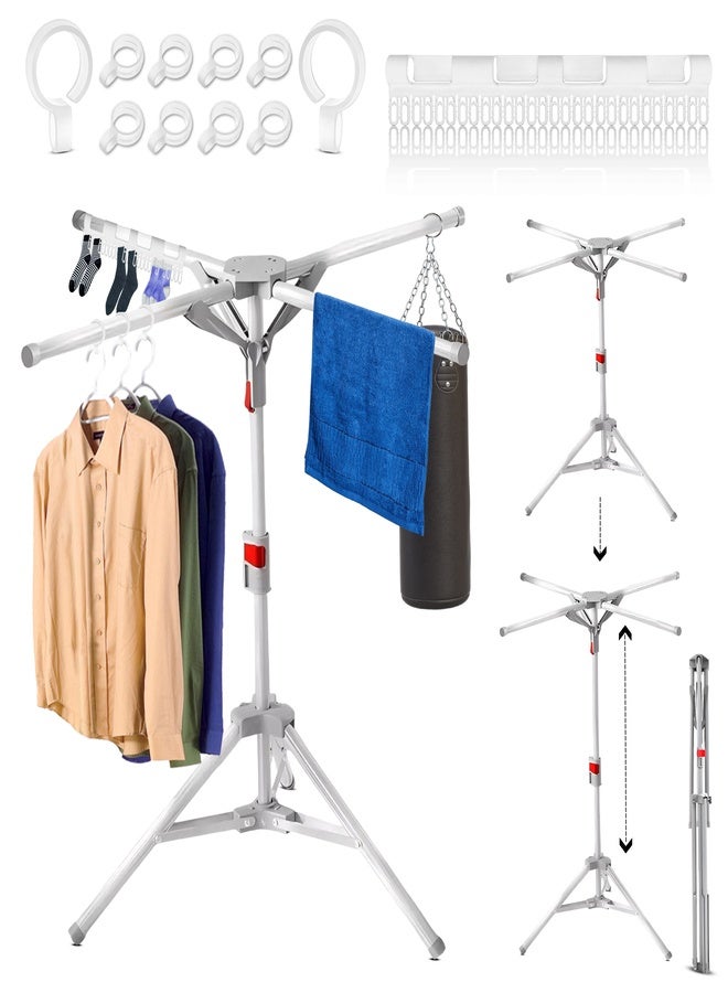 ZEESQUARE Clothes Dryer Stand Hanger Clothes Rack foldable Drying Garments  Rack Laundry Rack  - Image 1