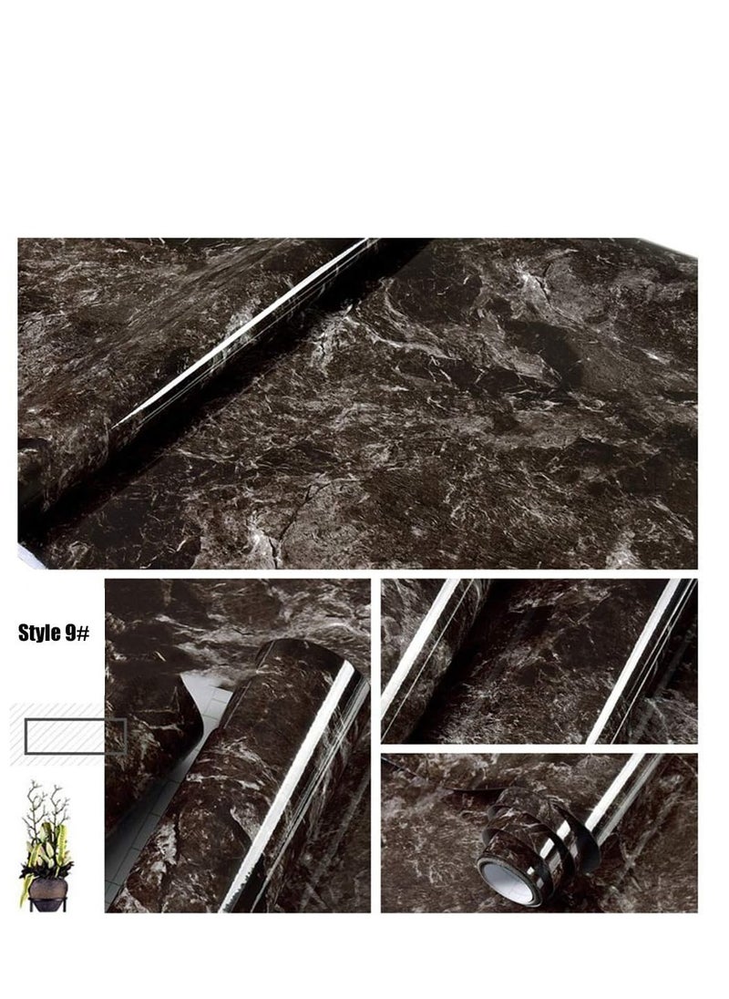 Generic Marble Pattern Self-Adhesive Wallpaper Multicolour 45cmx2m  - Image 2