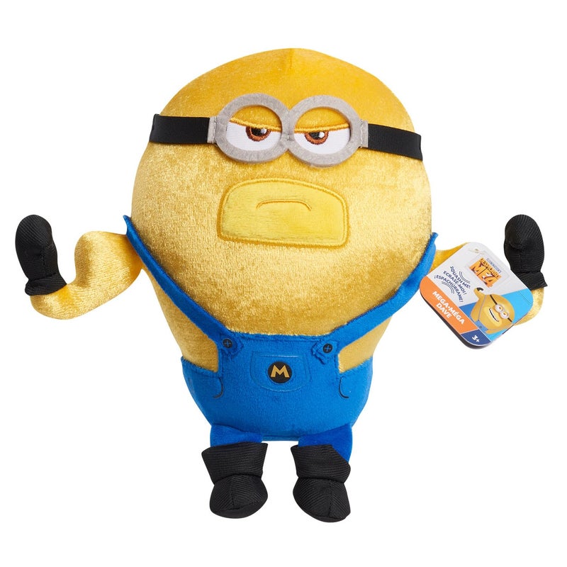 Just Play Illumination Minions Despicable Me 4 Squooshy Plush Mega Dave, Kids Toys for Ages 3 Up - Image 1