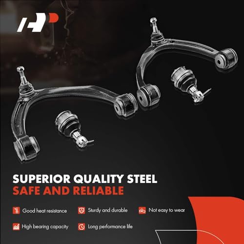 A-Premium Set of 6, Upper Control Arm, Lower Ball Joint, 0uter Tie Rod End, Compatible with Chevrolet & GMC & Cadillac - 2007-2014 - Silverado, Tahoe, Sierra, Yukon, Escalade, Avalanche - Image 4