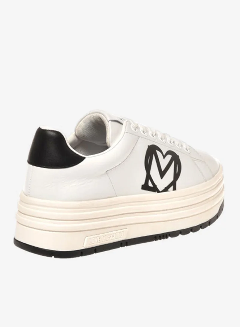 Love Moschino Lace Up Low Top Sneakers