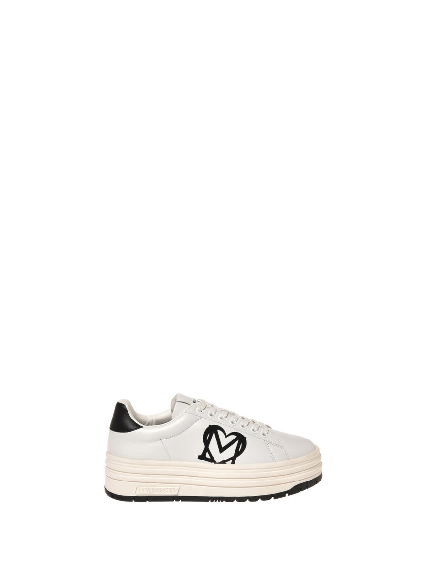 Love Moschino Lace Up Low Top Sneakers  - Image 1