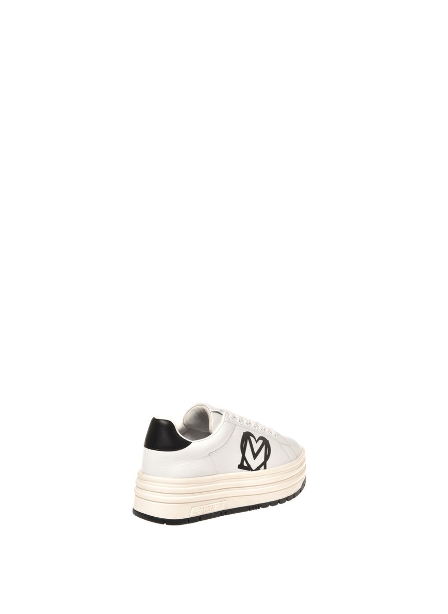 Love Moschino Lace Up Low Top Sneakers  - Image 2