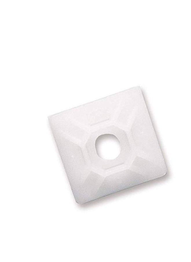 HASANAT ESSENTIALS CABLE TIE STICKING MOUNTING BASE WHITE COLOR 