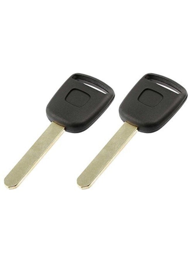 Uncut Transponder Ignition Key fits Honda CR-V/Civic/Element/Odyssey/Pilot / S2000 with T5 Chip, Set of 2