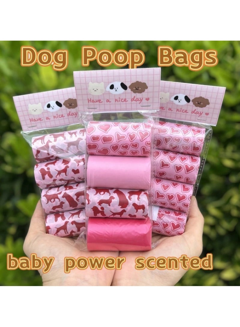 Scented & Unscented Pet Waste Bags – 80 Count Value Pack (4 Rolls) with Fun Prints - Image 2