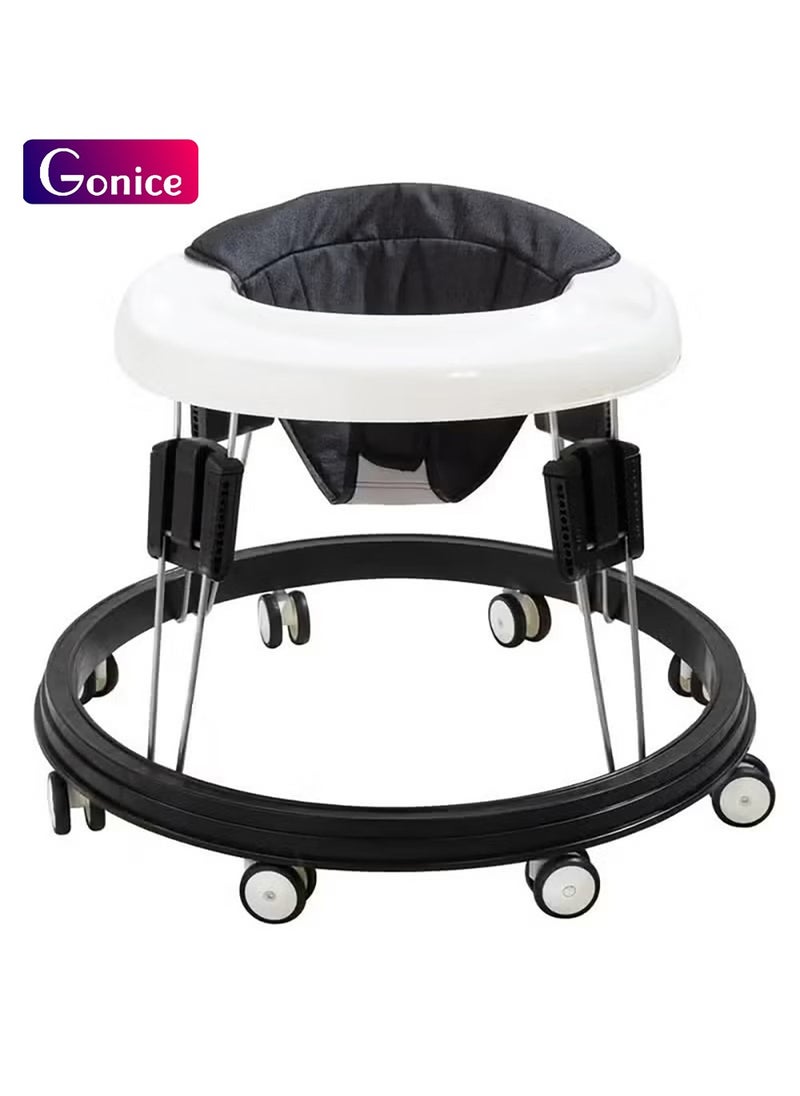 Gonice - Baby Walker, Baby Walker Foldable Adjustable Height,Multi-Function Anti-Rollover Toddler Walker, 9 Heights Adjustable - Image 1