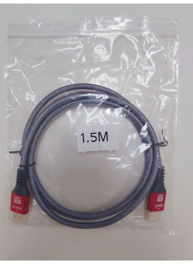 ماركة غير محددة Hdmi8k Hd Line 2.1 إصدار شاشة عرض تلفزيون وجهاز عرض كمبيوتر وكابل فك التشفير كابل Hdmi - اللون: شفاف طول خط الحقيبة: 1.5 متر  - Image 1