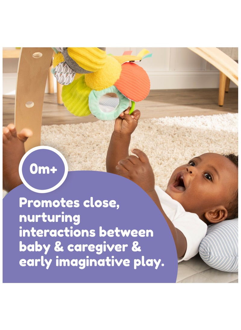 Lamaze - Buzzin' Bee Pram Toy: Vibrating Bumblebee with Pull-Flower Mechanism, Multi-Colored Sensory and Development Toy for Babies 0+ M, Ideal for On-the-Go Entertainment - Image 1