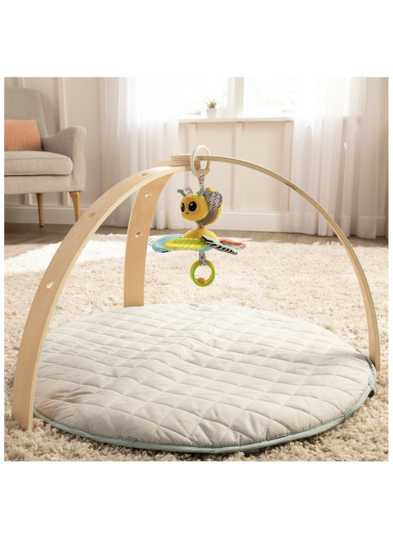 Lamaze - Buzzin' Bee Pram Toy: Vibrating Bumblebee with Pull-Flower Mechanism, Multi-Colored Sensory and Development Toy for Babies 0+ M, Ideal for On-the-Go Entertainment - Image 1