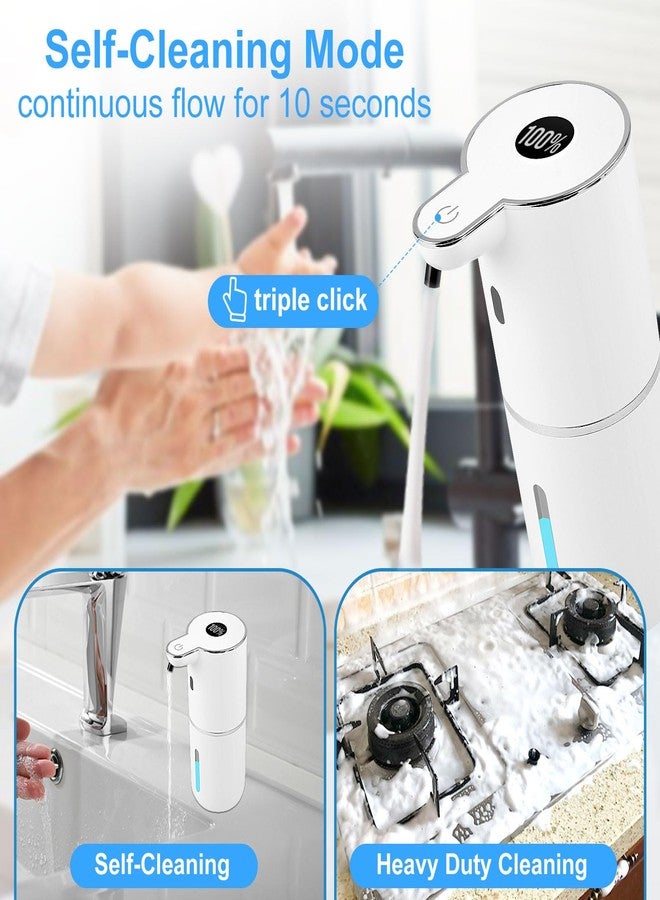 Ipefan Automatic Soap Dispenser,6-Level Foaming Hand Soap Dispenser,Touchless Dish Soap Dispenser for Kitchen Bathroom,Ipx5 Waterproof,1200mah Rechargeable,12.8oz/380ml,Wall Mount & Countertop - Image 4