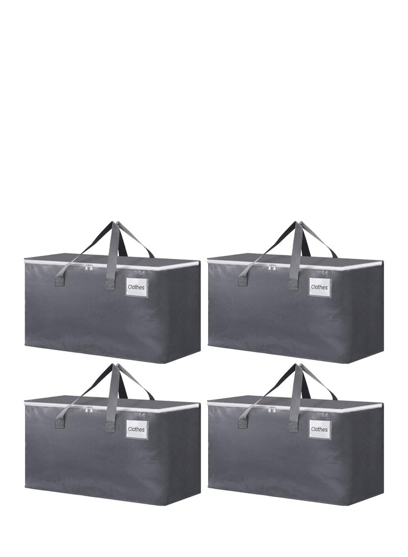 Collapsible Moving Bags - Heavy Duty Extra Large Moving Bags with Zippers and Handles, Space Saving Packing Totes for Moving Supplies Storage,Fold Flat, Alternative to Box and Bin - Image 1