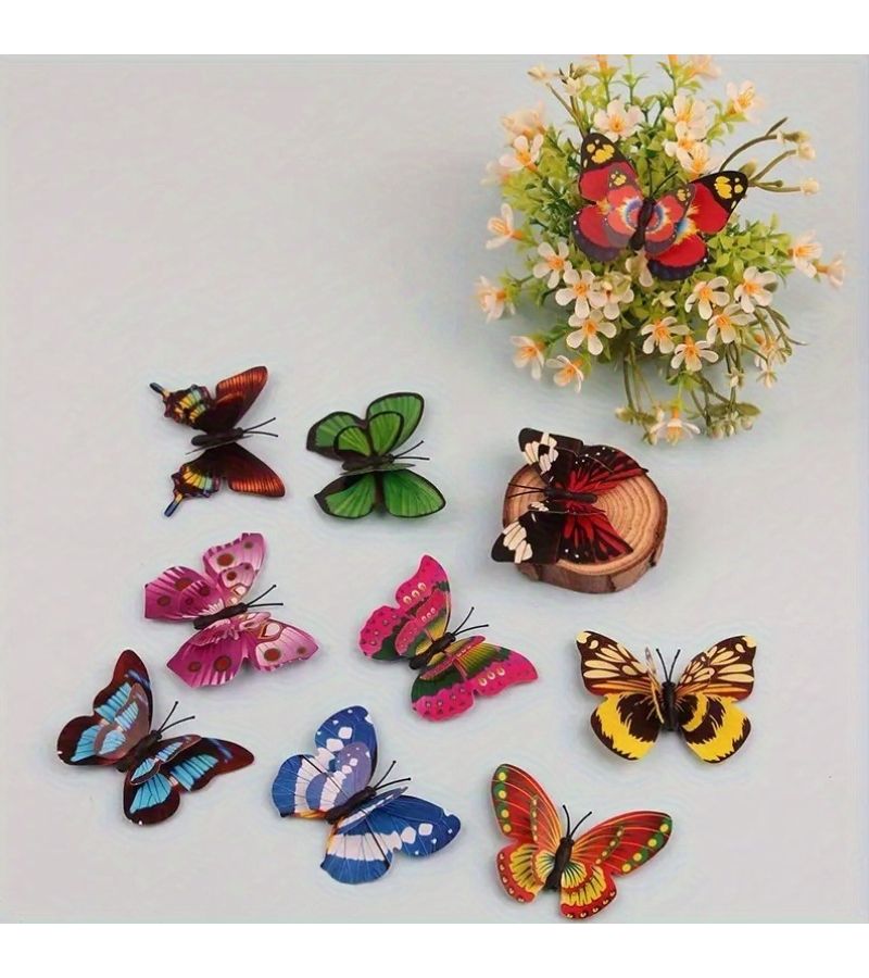 Mixed Color Magnetic 3D Butterflies 2 36 Inch Assorted For Wall Fridge Wedding Party Decoration - Image 2