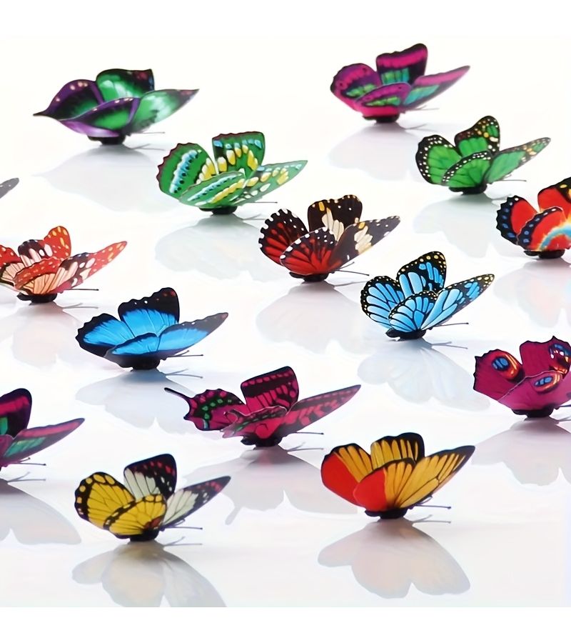 Mixed Color Magnetic 3D Butterflies 2 36 Inch Assorted For Wall Fridge Wedding Party Decoration - Image 4