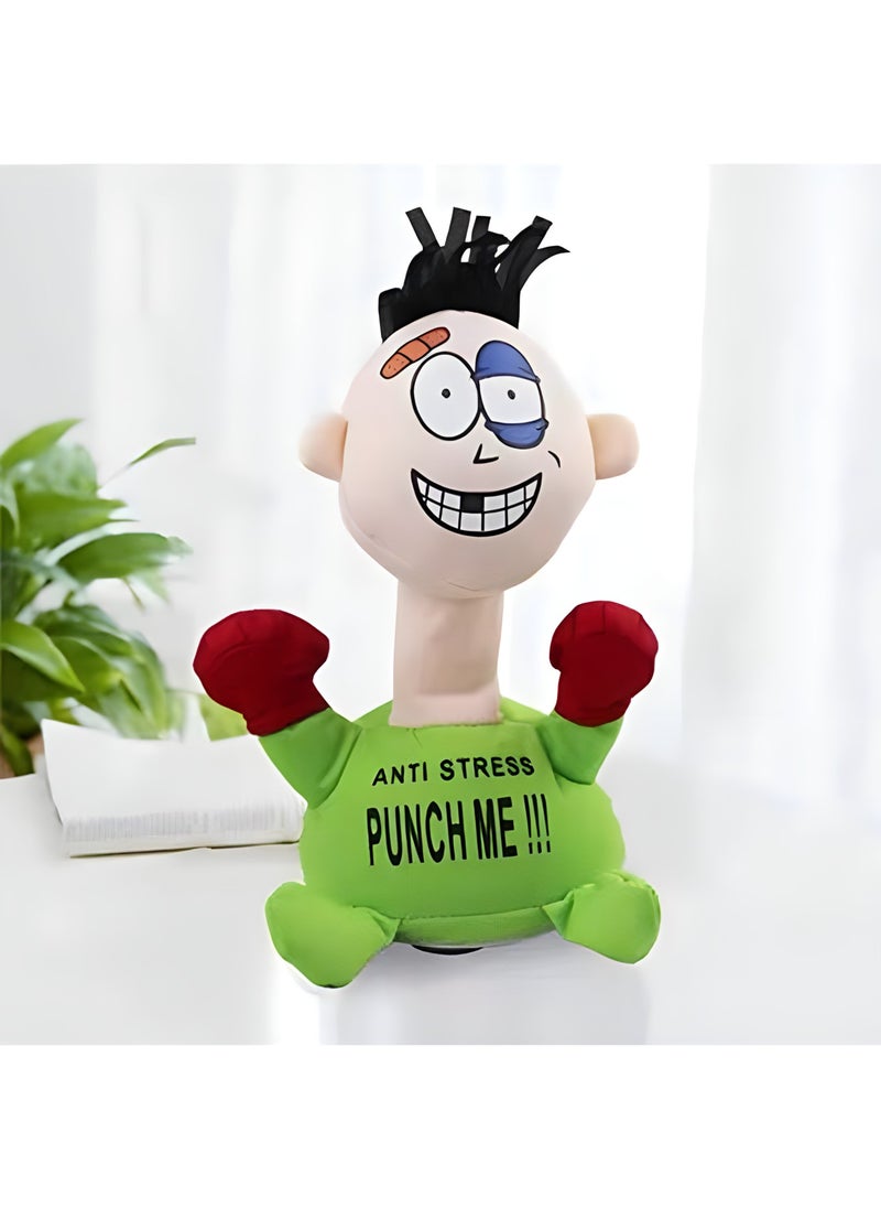 MAGIC VAULT Vent Screaming Doll, Cartoon Electric Plush Anti Stress Doll Comfortable Touching Punch Me Doll Funny Emotional Vent Doll Relieve Stress Anxiety for Child Adult Gift (Orange)  - Image 1