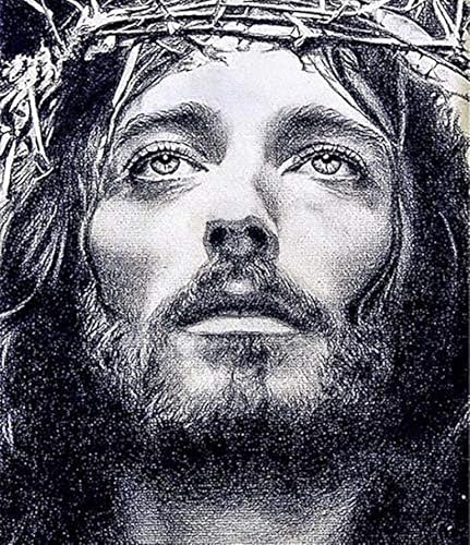 Apomelo Diamond Art Kit for Adults Jesus,Diamond Art Painting Kit Christ Religious Diamond Art Craft for Decor, Jesus Crowned with Thorns(14×18 inches,Boxed) - Image 1