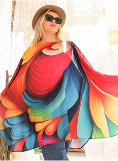 Zmurud Autumn poncho - printed  - Image 5