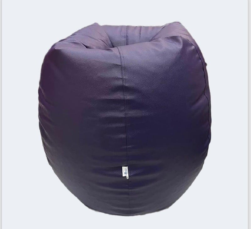 OHSTORE OHSTORE Premium Bean Bag Chair Ultra Comfortable Durable Faux Leather Cover Lightweight Ergonomic Lounge Seat for Home Office Gaming Relaxation Purple 3XLBB  - Image 3