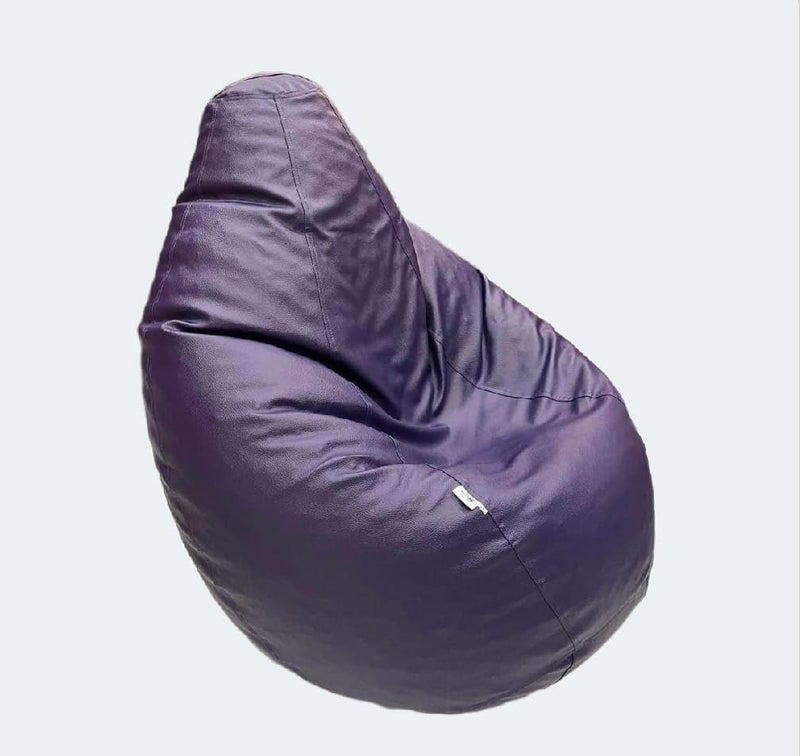 OHSTORE OHSTORE Premium Bean Bag Chair Ultra Comfortable Durable Faux Leather Cover Lightweight Ergonomic Lounge Seat for Home Office Gaming Relaxation Purple 3XLBB  - Image 2