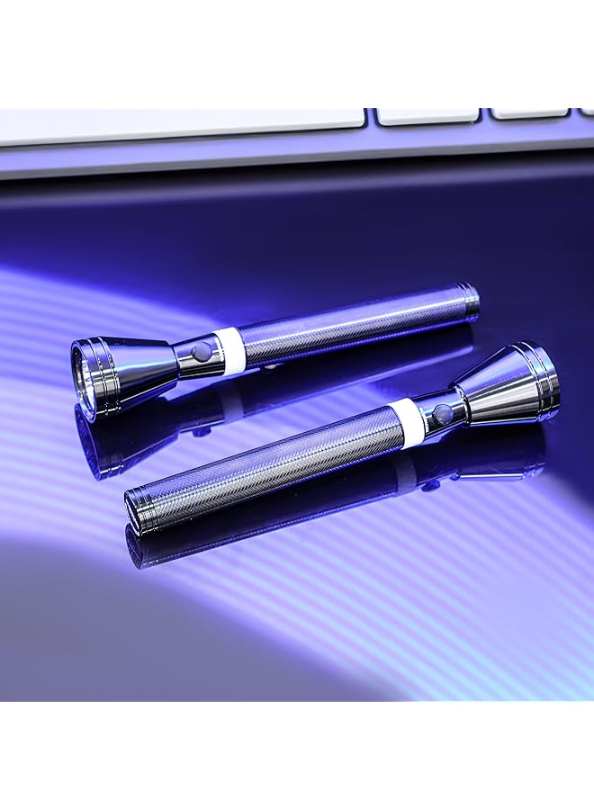 Olsenmark Rechargeable LED Flashlight OMFL2818 Energy Efficient Design with Ni Cd Rechargeable Battery Compact Portable and Light Weight Design 2000M Real Range Distance Black 2 Year Warranty - Image 2