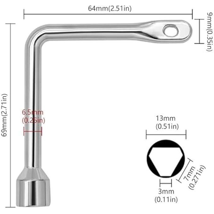 2PCS STRIANGLE KEY GARBAGE BIN, ZINC ALLOY L-TYPE SPANNER KEY FOR GAS METER BOX, ELECTRIC CONTROL CABINET, ELEVATOR DOOR, RADIATOR BLEED VALVE, FIREPLACE, CHIMNEY, RADIATOR, SWITCH CONTROL CABINET KEY - Image 3