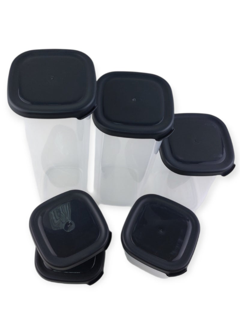 فولي لايف علب حفظ الطعام - 6 قطع - رمادي - Image 2