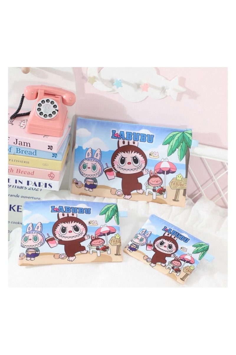 ألعاب تي إن بوب مارت لابوبو 6 قطعة تنظيم السفر مجموعة. تهوية الشبكة + مختومة رطوبة مقاومة. تخزين الملابس الداخلية / الأحذية. تناسب الأمتعة 20-28 "  PL6TOS - Image 2