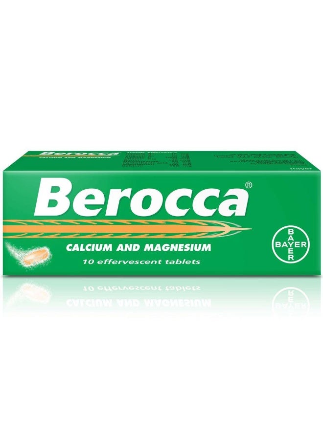 Berocca Calcium & Magnesium Effervescent Tablets, Pack of 10's