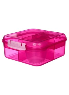 sistema Sistema 1.25L Bento Cube Lunch Box - Pink  - Image 2
