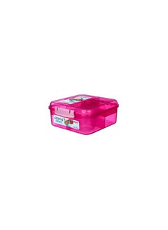 sistema Sistema 1.25L Bento Cube Lunch Box - Pink  - Image 1