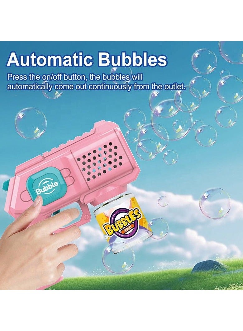 FUN MOMENT Multicolor Bubble Maker Machine with Lights and Bubble Solution (Random Selection) - Image 4