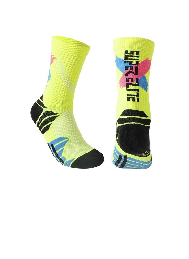 M MIAOYAN M MIAOYAN high-tube professional men's and women's actual combat basketball socks towel bottom thickened shock-absorbing high-top tide socks sports elite socks - Image 1