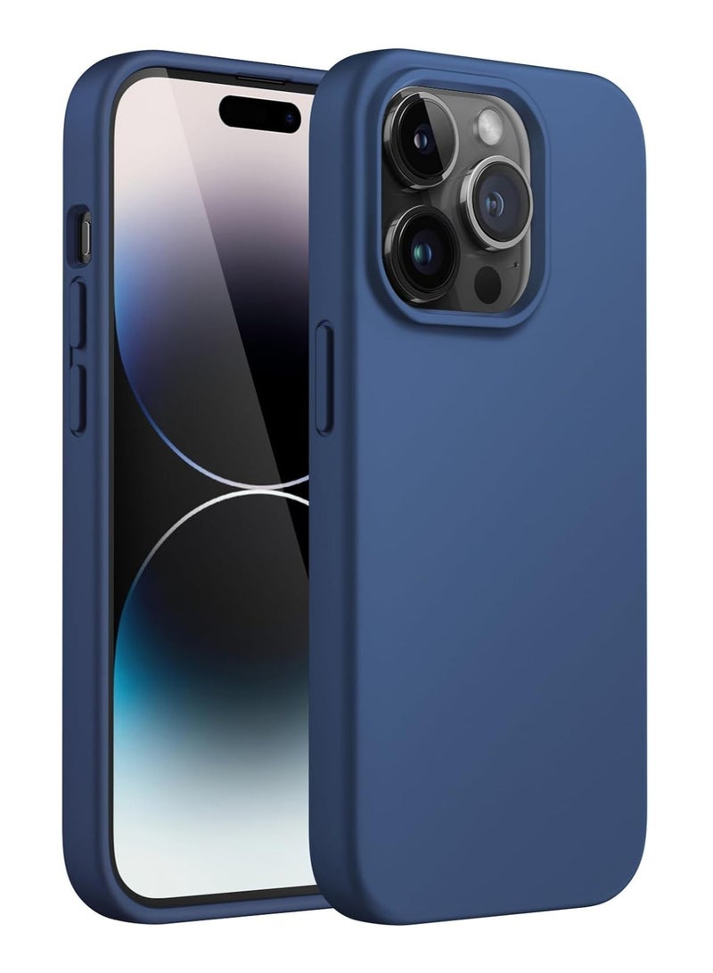 DUSALA iPhone 14 Pro Case, Liquid Silicone Phone Case for iPhone 14 Pro 6.1 Inch, Colorful Silky-Soft Protective Cover (Blue) - Image 1