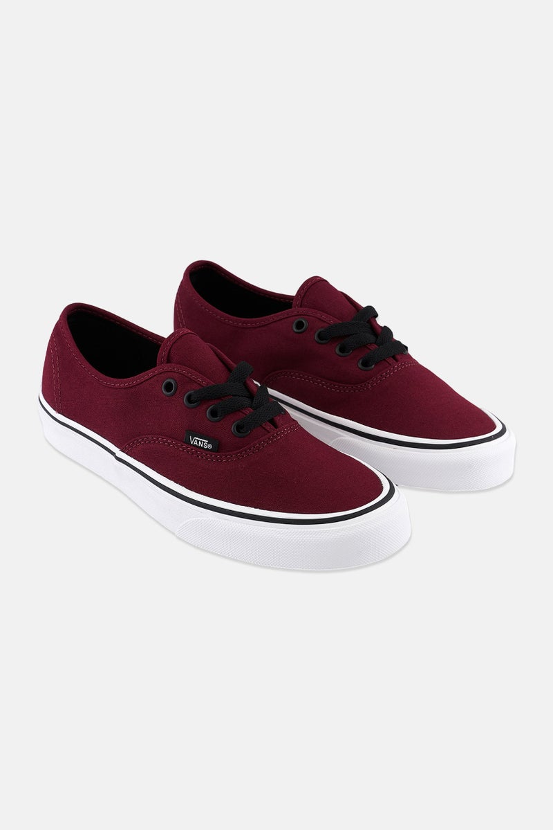 VANS Women Authentic Lace Up Shoes, Red - Image 1