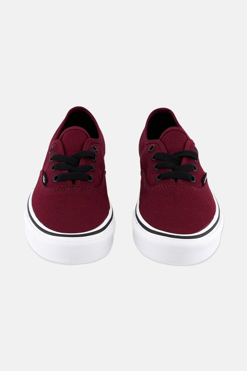 VANS Women Authentic Lace Up Shoes, Red - Image 3