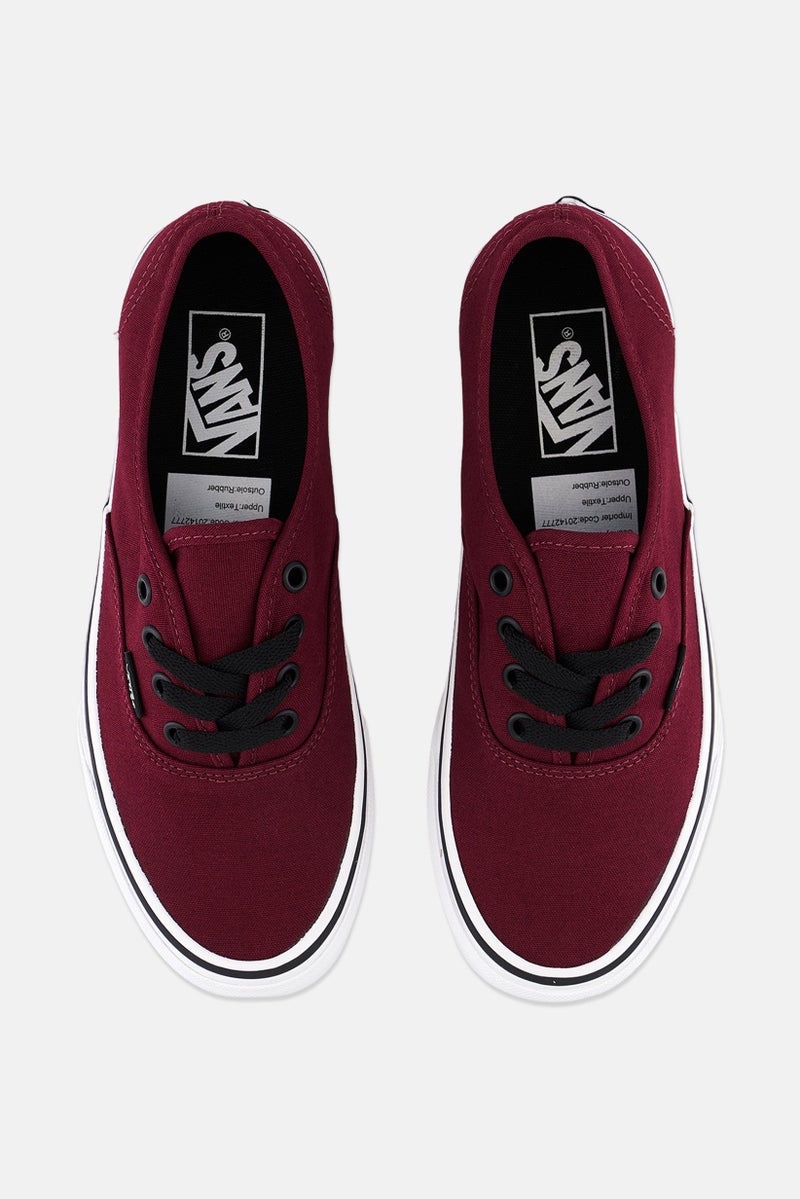 VANS Women Authentic Lace Up Shoes, Red - Image 4