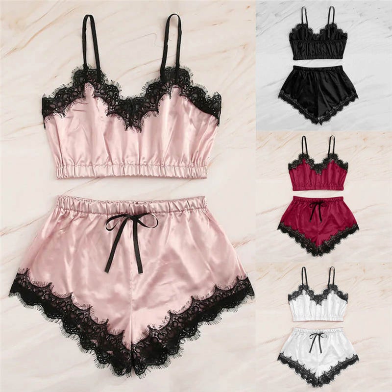 Jingchun Lace Lingerie Sling Three-Point Wrapped Chest Lace Underwear Suit - Image 2
