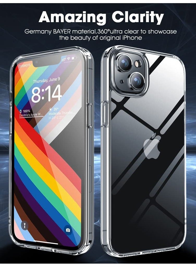 BORTONY iPhone 15 Case 6.1 Inch Anti Scratch Crystal Clear Soft TPU Precise Cutouts Slim Fit Protective Phone Case Cover for Apple iPhone 15 - Image 3