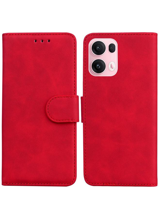 S-TOP Case For OPPO Reno13 Pro Global Skin Feel Pure Color Flip Leather Phone Case - Image 1